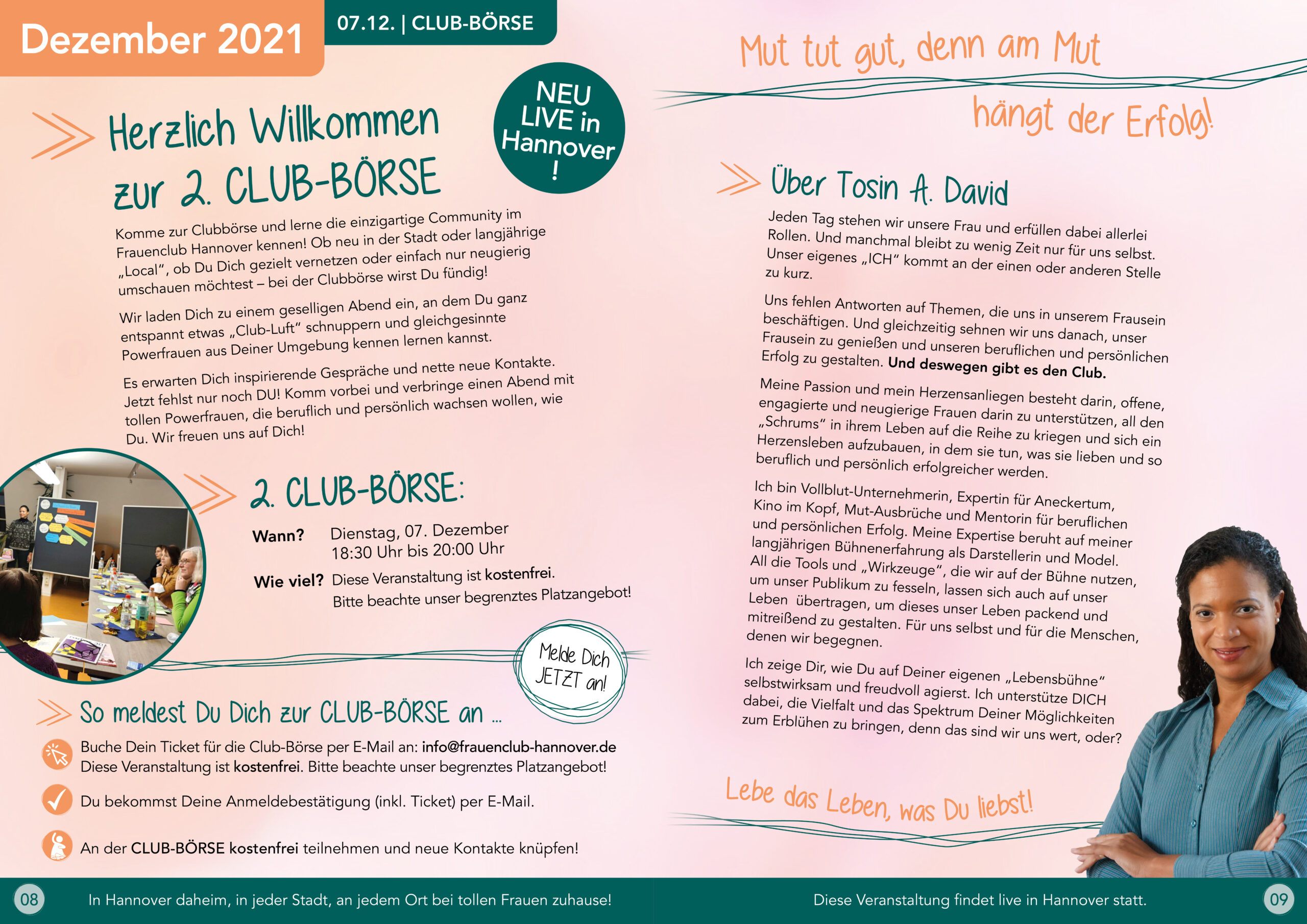 Clubprogramm Dezember - Frauenclub Hannover
